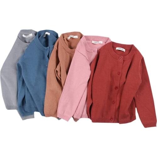 Baby Girls Cardigan Sweater 2019 Autumn Winter Knit Boys Girls Long Sleeve Kids Sweaters Children Clothing Kids Clothes Cardigan