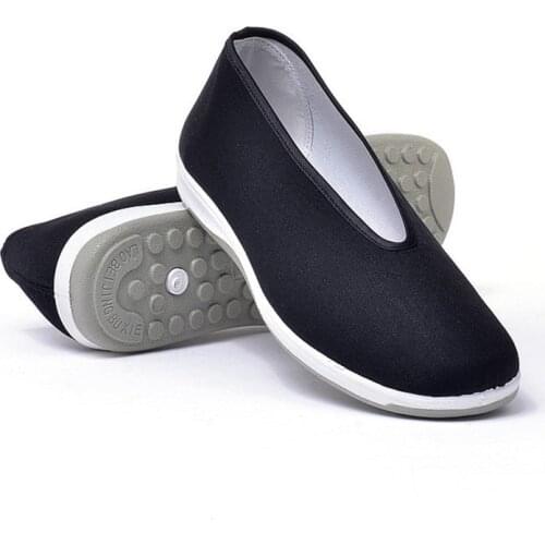 Chinese Traditional Old Beijing Shoes Bruce Lee Breathable Kung Fu Tai Chi Shoes Rubber Sole Martial Art Sneakers for Men Women