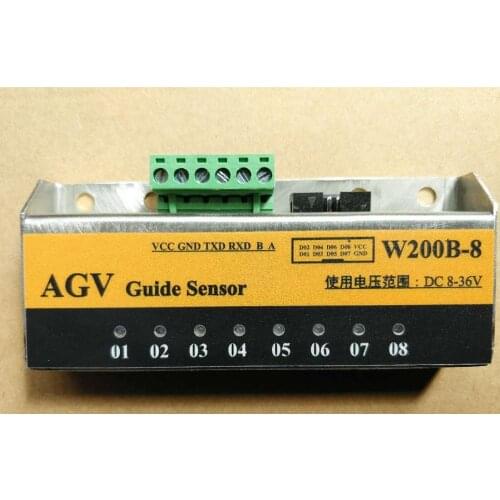 AGV magnetic navigation sensor navigation magnetic strip RS232, RS485 support modbus-RTU, IO output