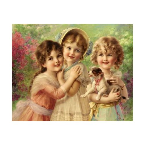 Needlework,Three Little Angels 14CT Count Unprinted Embroidery,DIY Cross stitch kit,Art People Pattern Cross-Stitching Decor