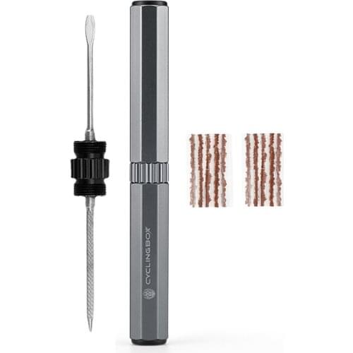 Mini Bicycle Tubeless Tire Repair Tool Kit Portable MTB Road Bike Tyre Plug Puncture Flat Patch With Sealant Rubber Stripes Set