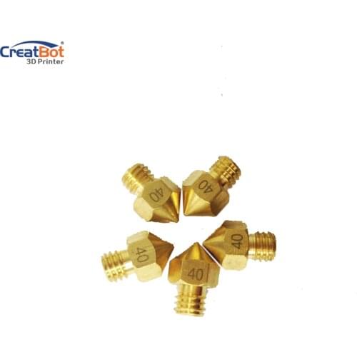 5pcs nozzle 0.4mm diameter Original CreatBot Printer Parts hotend 1.75mm filaments available