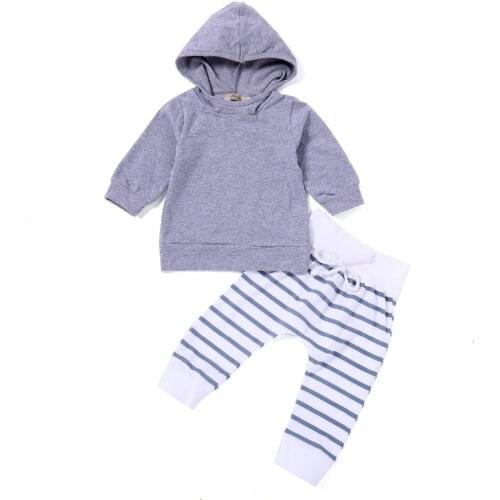 New baby boys girls clothing sets Newborn Infant Cotton Spring Autumn Hoodie Tops T-shirt+Pants 2pcs suit Baby Girl Clothes Set