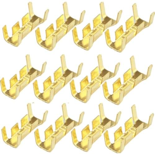 NEW 50pcs/100pcs 453/453C U-shaped terminal tab cold inserts connectors cold terminal small teeth fascia terminal,2.5-4mm2