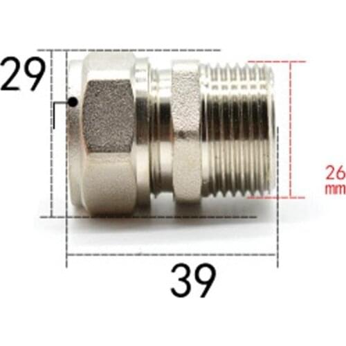 Fit 16/20mm ID/OD PEX-AL-PEX Tube x 3/4" BSPP Male Nickel Plated Brass Pipe Fitting Coupling Connector Adapter