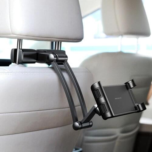 Universal Car Seat Headrest Rear Mobile Phone Holder Fun Ride Adjustable Support Arm Ipad Smartphone Stand For Samsung Iphone