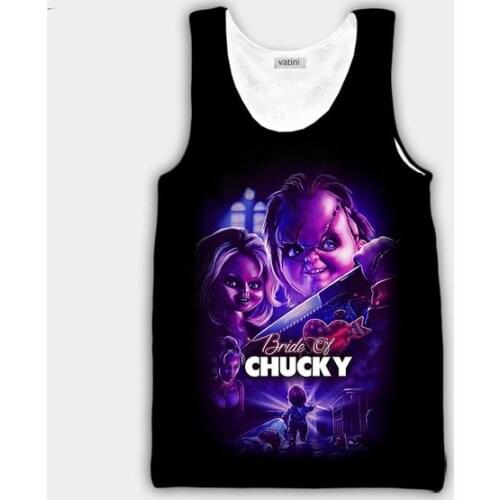 Bride of Chucky 3D Print Causal Clothing New Fashion Men/ Women Vest Size S-5XL mesh top