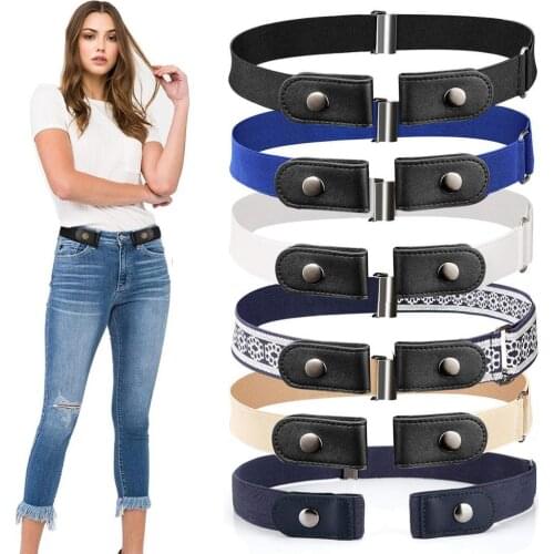 Easy Belt Without Buckle Elastic Belts for Women Stretch Riem Men Jeans Cintos Extensible Kids Boys Girls Cinturon Mujer Magic