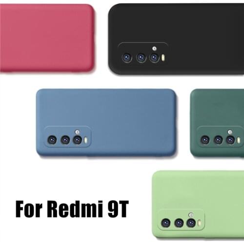 Shockproof Case For Xiaomi Redmi 9T Case For Xiaomi Redmi 9T Cover Original Liquid Silicone Protetcive Phone Bumper For Redmi 9T