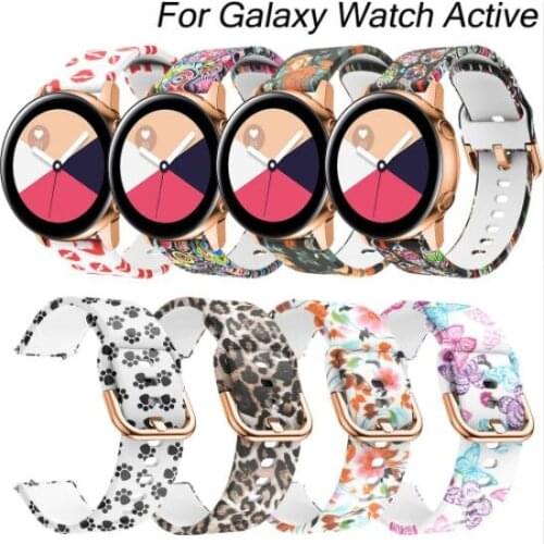 50pcs 20mm Silicone bands For Samsung Galaxy Watch Active strap for Samsung gear S2 sport classic replacement watchband