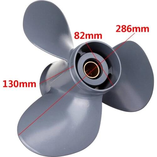 Gray Boat Outboard Propeller 58130-ZV5-000ZA For Honda 35-60HP 11 1/4 x 13 Aluminum Alloy 3 Blades 13 Spline Tooth Marine Parts