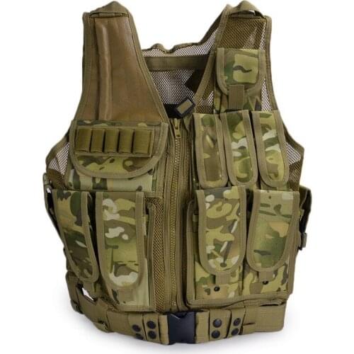 Tactical Vest Molle Modular Utility Mesh Vest CS Wargame Hunting Gear Combat Armor Paintball Hunting Military Airsoft Vests
