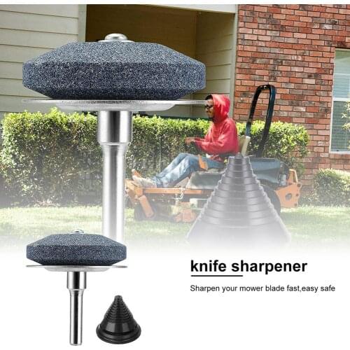 3pcs Steel Back Lawn Mower Sharpener Stainless Steel Base Sharpener Multi-blade Universal Lawn Mower Sharpener With 1 Balancer