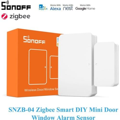 SONOFF Zigbee SNZB-04 Smart Mini Door Sensor Window Sensor eWelink APP Alarm Push Security Protection Work With SONOFF ZBBridge