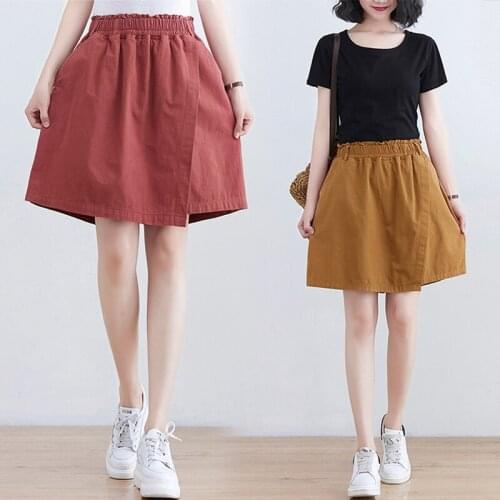 Womens Shorts With 2021 Summer Big Yards Off Two wide-legged Loose Culottes Fat Younger Sister Mm High Waist Tide Of Thin