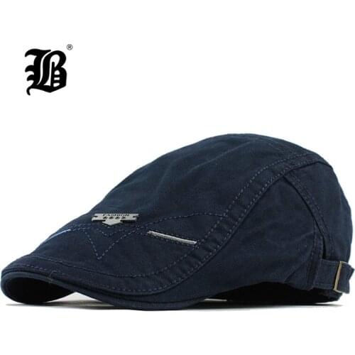 [FLB] Cotton Men Women Soft Beret Flat Cap Driver Retro Vintage Soft Boina Casual Baker Newsboy Caps Cabbie Berets Hat F515
