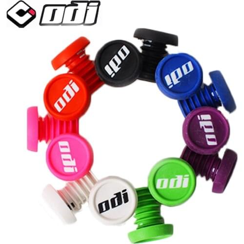 1Pair ODI MTB handlebar grip Cap Anti-slip Firm Bar Ends Plugs For Bmx Dh Fr Balance Car Road bike 22.2mm handlebar Accessories