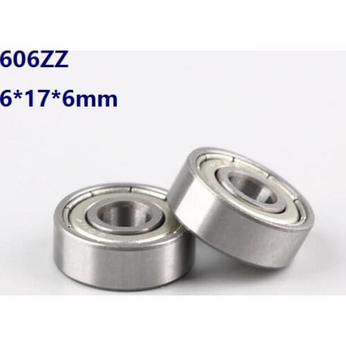 20/50/100pcs 606ZZ 606Z 606 Z ZZ 6x17x6mm Deep Groove Ball bearing 6*17*6mm 3D printer parts
