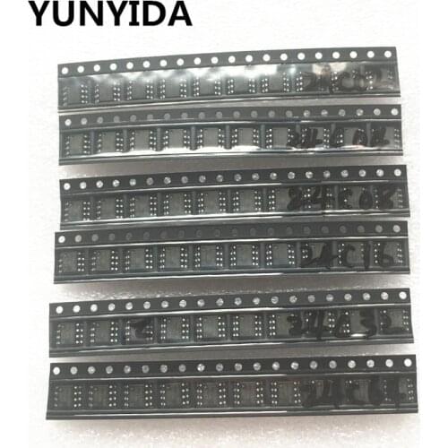 60pcs = 6 kinds * 10 pcs 24C02 24C04 24C08 24C16 24C32 24C64 sop kit Each 10pcs (12-21)