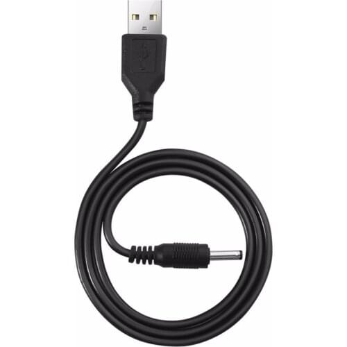 80cm USB 2 0 Type Male 3 5mm DC Power Plug Barrel Connector 5V Cable Black Wholesale