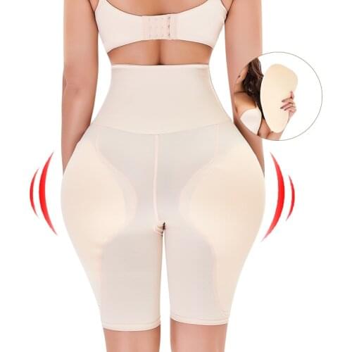 Booty Butt Lifter High Waist Trainer Thigh Women Shapewear Seamless Panties Push Up Ass Lift Hips Pads Faja Shaper Padding Pants