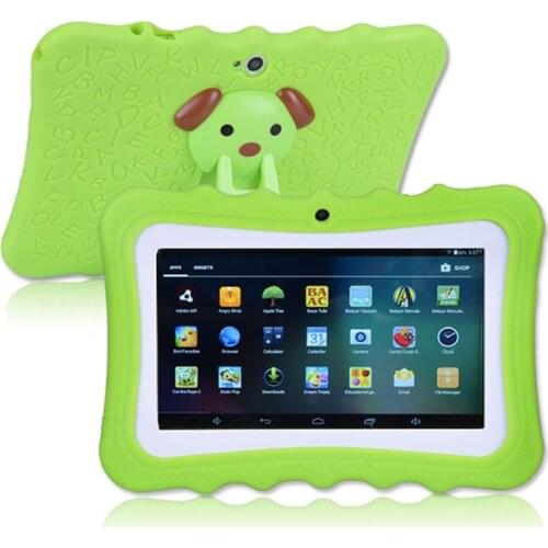 Kids Q7 Learning Tablet PC 7 inch Quad Core Children Tablet Android 4.4 Christmas Gift A33 Google Player Wifi Big Speaker 8G