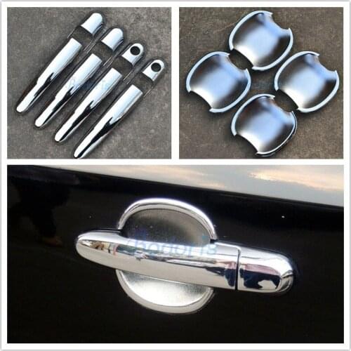 For Hyundai Tucson 2005 2006 2007 2008 2009 2010 2012 2013 2014 Door Handle Cover Bowl Grab Holder Trim Sticker Auto Accessories