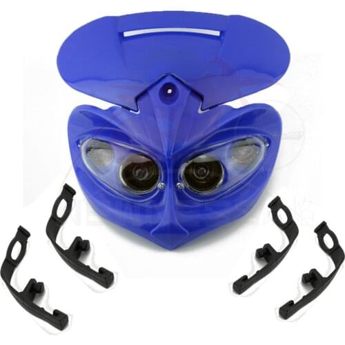 Dual Sports Motorcycle 12V 20w Headlight Universal Headlamp Mask for Triumph Honda CRF CRM CRE XR CR Head Light