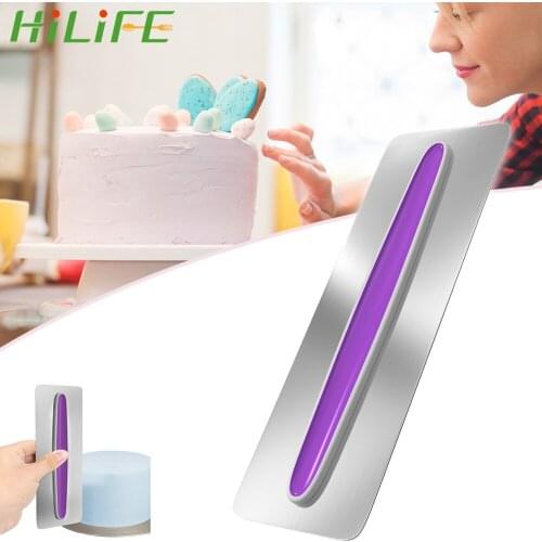 HILIFE Cake Scraper Smoother Kitchen Cake Tool DIY Bakeware Tableware Adjustable Fondant Spatulas Cake Edge Cream Decorating