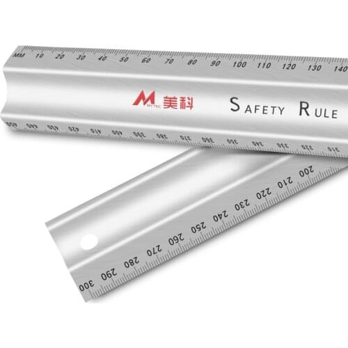 Measuring and Cutting Ruler Stainless Steel Light Weight Protection Rulers Measurements Tool