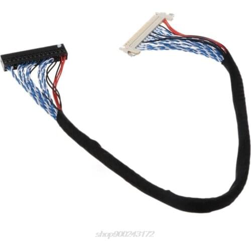 Hooks LVDS Cable D8 FIX-30P-D8 FIX 30 Double Pins 2ch 8bit Pitch17-21inch LCD Display Panel Screen Controller J26 21 Dropship
