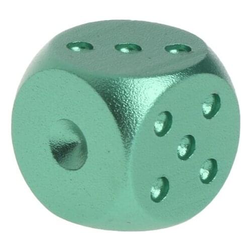 Dices Aluminum Polyhedral Metal Solid Club Bar Dice Playing Game Tool 16X16X16mm