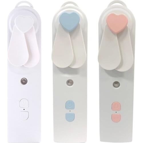 Mini Handheld Air Cooler Portable Humidifier Fan USB Charging Small Personal Cooling Tools for Home Office Outdoor