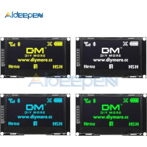 2.4" 2.42 inch 128x64 OLED LCD Display Module SSD1309 12864 7 Pin SPI/IIC I2C Serial Interface for Arduino R3 C51