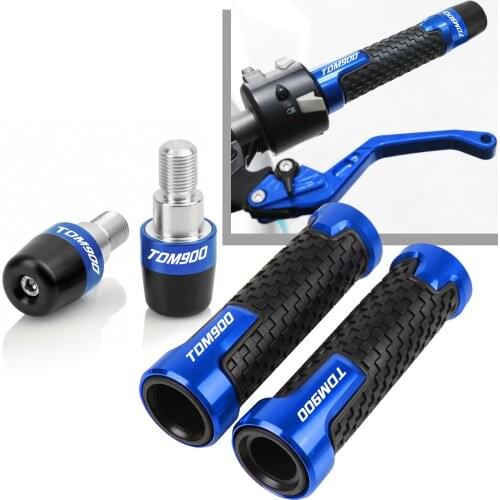 Motorcycle Handle Grips Ends Racing handlebar 22mm 7/8" For YAMAHA TDM900 TDM 900 2002-2021 2013 2012 2011 2010 2009 2008 2007