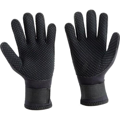 Mens Winter Swimming Fish Catching Non-slip Stab-resistant Wear-resistant Diving Gloves