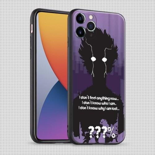 Mob psycho 100 mob rage anime For iPhone se 6 6s 7 8 plus x xr xs 11 12 mini pro max soft silicone phone case cover shell