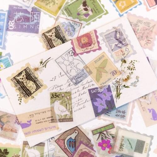 50pcs Natural Collection Decorative Stationery Stickers Set Scrapbooking Diy Diary Album Stick Label