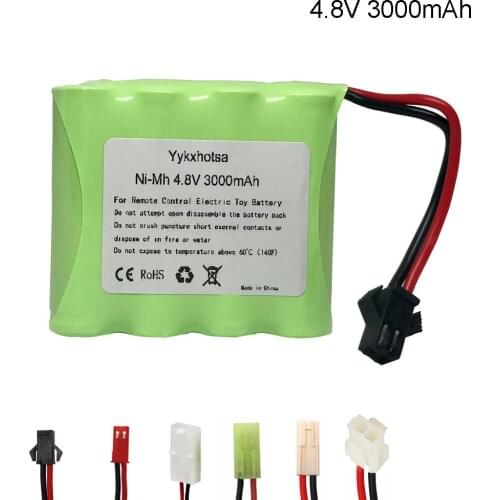 4.8V 3000mah NIMH battery For RC cars Tank robot boat 4.8v nimh pack 3000mah batteries high capacity 4.8V NIMH battery toy parts