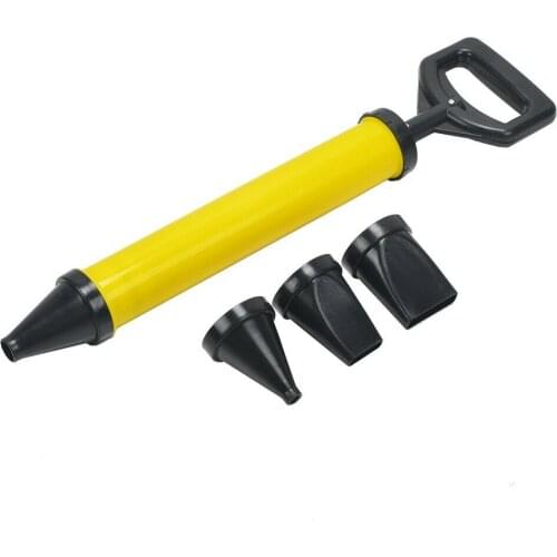 1PC Stainless Steel Caulking Gun Pointing Brick Grouting Mortar Sprayer Applicator Tool Cement Filling Tools with 4 Nozzles