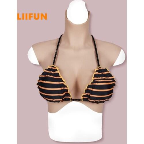 Liifun Realistic Crossdressing Silicone Suit Fake Boobs For Mastectomy Transgender Cosplay Drag Queen Shemale Crossdresser