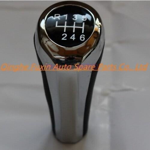 By DHL or Fedex 10pcs car Styling 6 Speed Gear Shift Knob Chrome Silver For BMW 1 3 5 6 Series X1 X3 X5 E60 E61 E65 E81 E83 E90