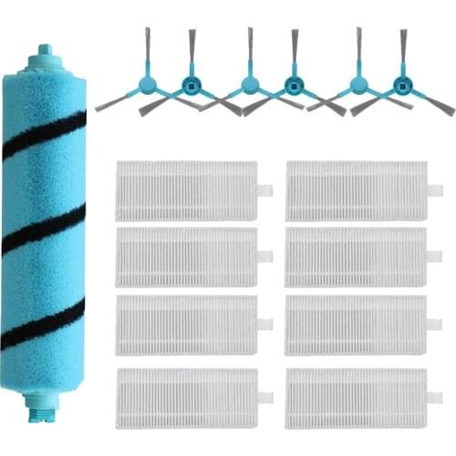 EAS-Replacement Roller Soft Brush HEPA Filter Side Brush for Conga 4090 Vacuum Cleaner Spare Parts Accessories