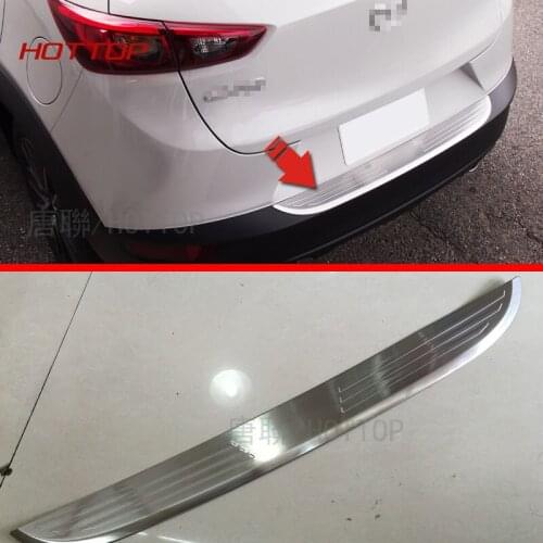 HOTTOP Stainless Steel Rear Bumper Sill Protector Trim For Mazda CX-3 2015 2016 2017
