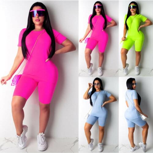 2PCS Womens Sports Suit Solid Tracksuit Set Colored Tops Jogging Pants Lounge