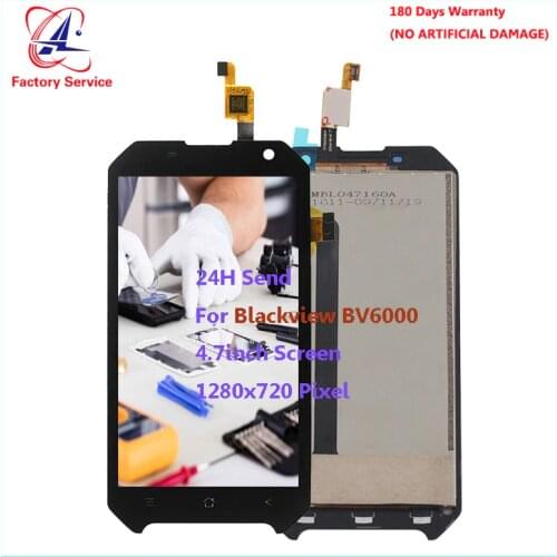 For Original Blackview BV6000 BV6000S LCD Screen Display+Touch Screen Digitizer Sensor Assembly Replacement 4.7" 1280x720 Pixel