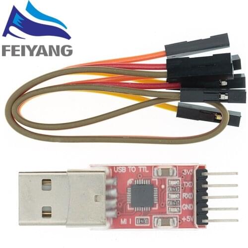 10pcs CP2102 module USB to TTL serial UART STC download cable PL2303 Super Brush line upgrade For Arduino