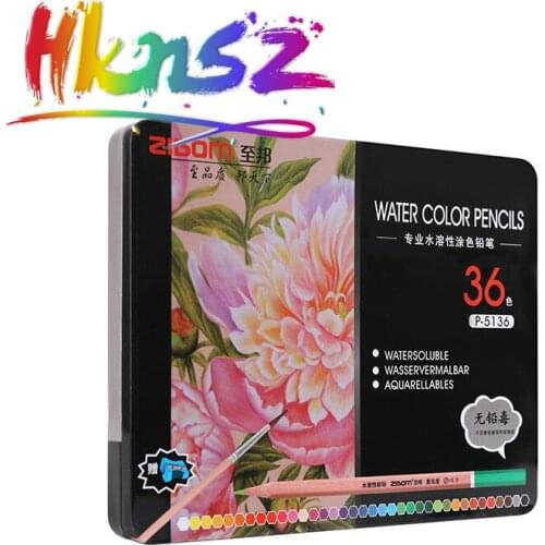 36 color 48 color log environmental protection color red box pencil iron box set painting special color pen report This seven