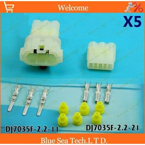 5 sets 3 Pin/way 2.2mm car connector,Auto wiring harness plug,Car Waterproof electrical connector for car motorcycle ect