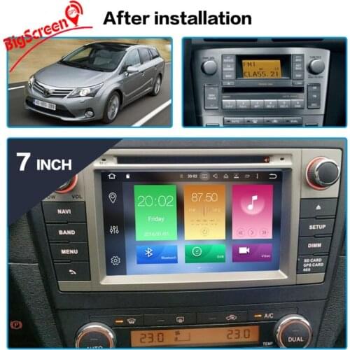 Android 9.0 Car DVD Stereo Multimedia Headunit For Toyota T27 Avensis 2009-2014 Auto PC Radio GPS Navigation Video Audio 4G RAM